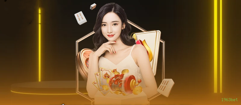 Imagem promocional do cassino online da 1963bet mostrando jogos ao vivo
